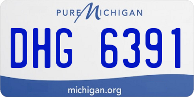 MI license plate DHG6391