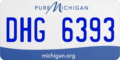 MI license plate DHG6393