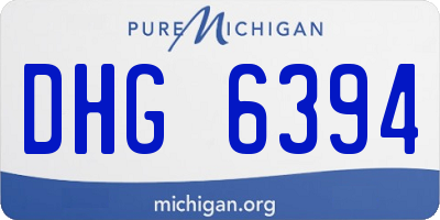 MI license plate DHG6394