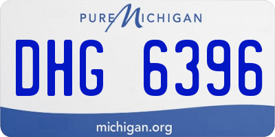 MI license plate DHG6396