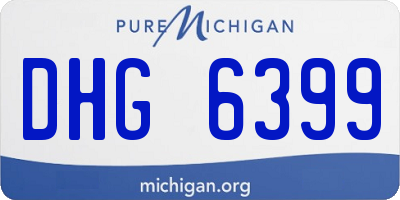 MI license plate DHG6399