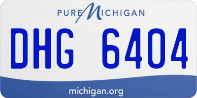 MI license plate DHG6404