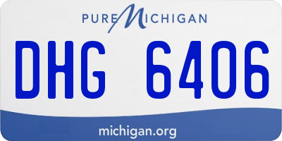 MI license plate DHG6406