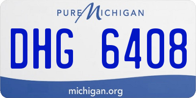 MI license plate DHG6408