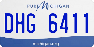 MI license plate DHG6411