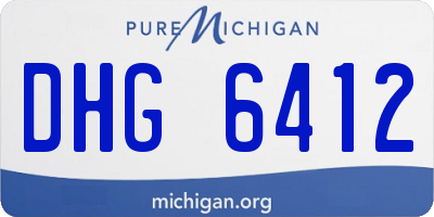 MI license plate DHG6412
