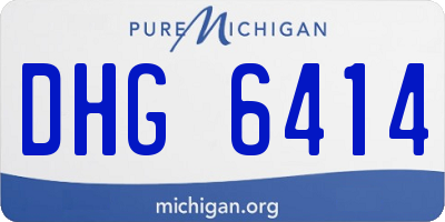 MI license plate DHG6414