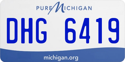 MI license plate DHG6419