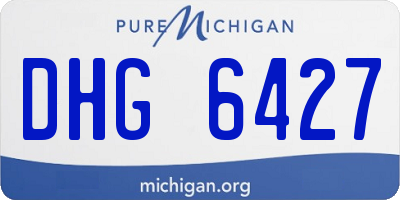 MI license plate DHG6427