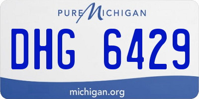 MI license plate DHG6429