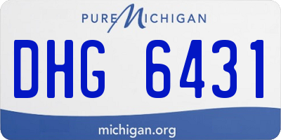 MI license plate DHG6431
