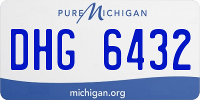 MI license plate DHG6432