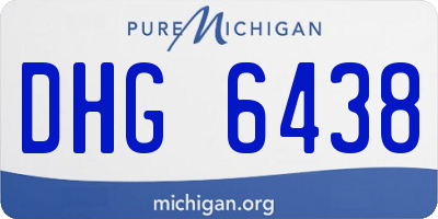 MI license plate DHG6438