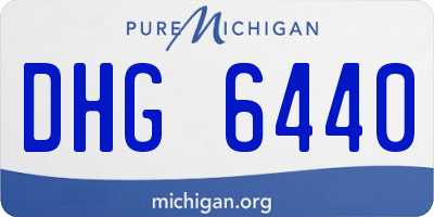 MI license plate DHG6440