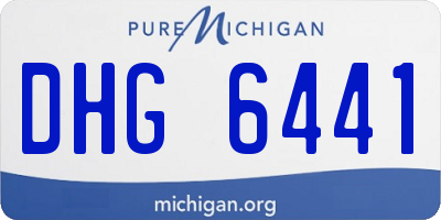 MI license plate DHG6441