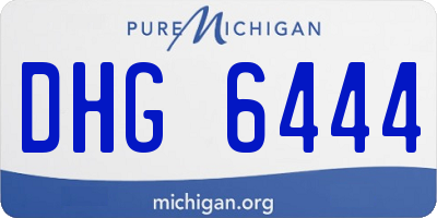 MI license plate DHG6444
