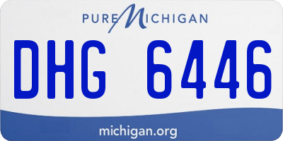 MI license plate DHG6446