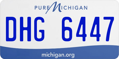 MI license plate DHG6447