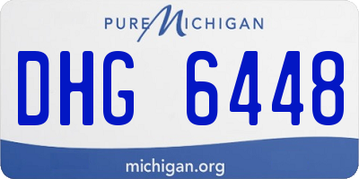 MI license plate DHG6448