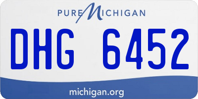 MI license plate DHG6452
