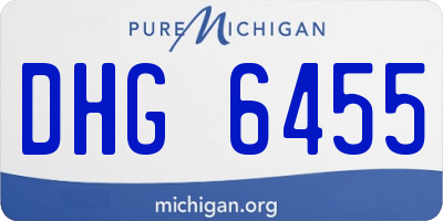 MI license plate DHG6455