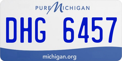 MI license plate DHG6457