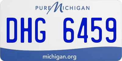 MI license plate DHG6459