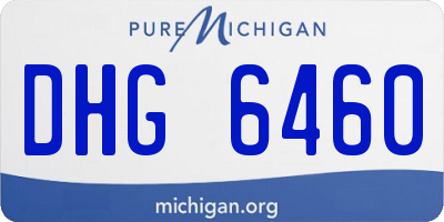 MI license plate DHG6460