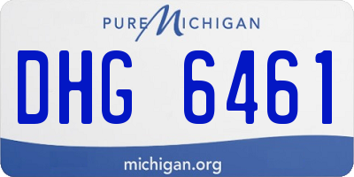 MI license plate DHG6461