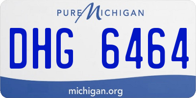 MI license plate DHG6464