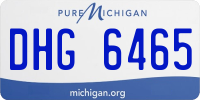 MI license plate DHG6465