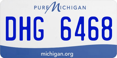 MI license plate DHG6468