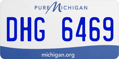 MI license plate DHG6469