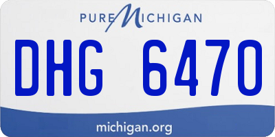 MI license plate DHG6470