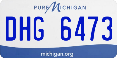 MI license plate DHG6473