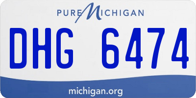 MI license plate DHG6474