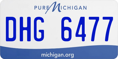 MI license plate DHG6477