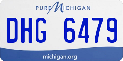 MI license plate DHG6479