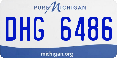 MI license plate DHG6486