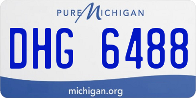 MI license plate DHG6488