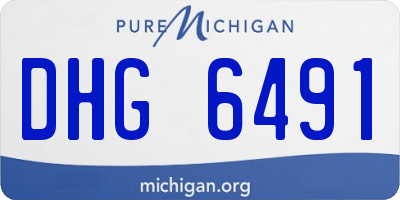 MI license plate DHG6491
