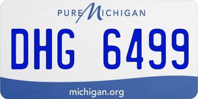 MI license plate DHG6499