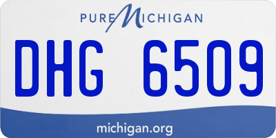 MI license plate DHG6509