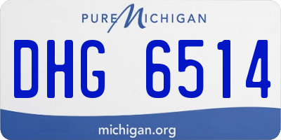 MI license plate DHG6514