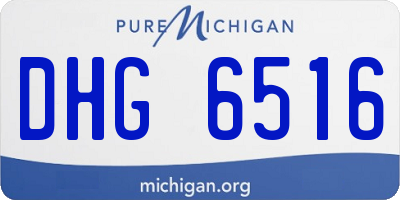 MI license plate DHG6516