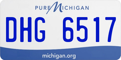 MI license plate DHG6517