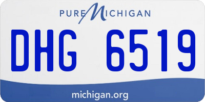 MI license plate DHG6519