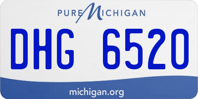 MI license plate DHG6520