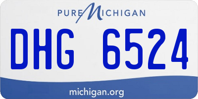 MI license plate DHG6524