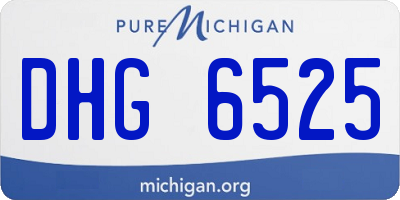 MI license plate DHG6525